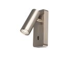Notte Wall Lamp Switched, 1 x 35mm GU10 (GU11) (Not Included), Satin Nickel