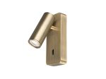 Notte Wall Lamp Switched, 1 x 35mm GU10 (GU11) (Not Included), Antique Brass
