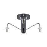 Novo 41.5cm Semi-Flush Ceiling Light (FRAME ONLY), 3 x G9, Graphite/Chrome