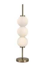 Gualtier Table Lamp, 3 x G9, Antique Brass/Opal Glass