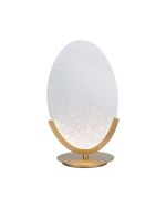 Oasis 24.5 x 44cm 1 Light Table Lamp, 12W LED, 3000K, 1465lm, Dimmable, Gold, 3yrs Warranty