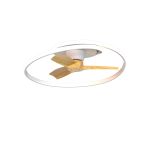 Ocean 78cm 60W LED Dimmable Ceiling Light With Built-In 35W DC Fan With Single Speed Reverse, Wood, 4200lm, 5yrs Warranty
