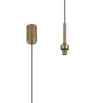 Giuseppe 6cm Antique Brass 1 Light G9 Universal 2m Drop Single Pendant (FRAME ONLY), For A Vast Range Of Glass Shades