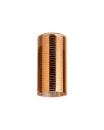 Giuseppe 10x20cm Tall Cylinder (B) Lined Dark Copper Glass Shade