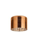 Giuseppe 15x11cm Short Cylinder (B) Lined Dark Copper Glass Shade