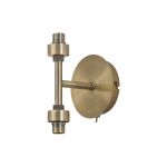 Giuseppe Antique Brass 2 Light G9 Universal Switched Up / Down Wall Lamp (FRAME ONLY), For A Vast Range Of Glass Shades