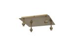 Giuseppe Antique Brass Square 4 Light G9 Universal 40cm Flush Light (FRAME ONLY), For A Vast Range Of Glass Shades