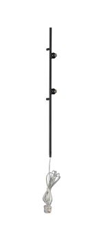 Giuseppe Satin Black 85cm 2 Light G9 Universal Switched Plug-In Wall Lamp (FRAME ONLY), For A Vast Range Of Glass Shades