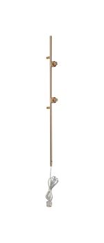 Giuseppe French Gold 85cm 2 Light G9 Universal Switched Plug-In Wall Lamp (FRAME ONLY), For A Vast Range Of Glass Shades
