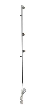 Giuseppe Polished Chrome 1.2m 3 Light G9 Universal Switched Plug-In Wall Lamp (FRAME ONLY), For A Vast Range Of Glass Shades