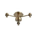 Giuseppe 37.5cm Antique Brass 3 Light G9 Semi Flush Light (FRAME ONLY), For A Vast Range Of Glass Shades