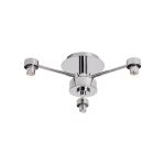 Giuseppe 37.5cm Polished Chrome 3 Light G9 Universal Semi Flush Light (FRAME ONLY), For A Vast Range Of Glass Shades