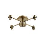 Giuseppe 40cm Antique Brass 4 Light G9 Semi Flush Light (FRAME ONLY), For A Vast Range Of Glass Shades