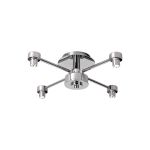 Giuseppe 40cm Polished Chrome 4 Light G9 Universal Semi Flush Light (FRAME ONLY), For A Vast Range Of Glass Shades