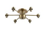 Giuseppe 45cm Antique Brass 6 Light G9 Semi Flush Light (FRAME ONLY), For A Vast Range Of Glass Shades