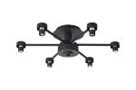 Giuseppe 45cm Satin Black 6 Light G9 Universal Semi Flush Light (FRAME ONLY), For A Vast Range Of Glass Shades