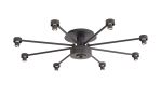 Giuseppe 70cm Satin Black 8 Light G9 Universal Semi Flush Light (FRAME ONLY), For A Vast Range Of Glass Shades