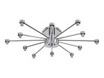 Giuseppe 85cm Polished Chrome 12 Light G9 Universal Semi Flush Light (FRAME ONLY), For A Vast Range Of Glass Shades