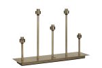 Giuseppe Antique Brass 5 Light G9 Rectangular Touch Switch Table Lamp Without Shade, For A Vast Range Of Glass Shades