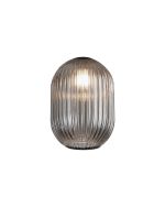 Giuseppe 12x16.5cm Almond Ribbed (T) Smoked Glass Shade