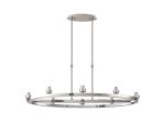 Giuseppe Polished Chrome 8 Light Oval G9 Universal Cartwheel Telescopic Light (FRAME ONLY), For A Vast Range Of Glass Shades