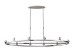 Giuseppe Polished Chrome 10 Light Oval G9 Universal Cartwheel Telescopic Light (FRAME ONLY), For A Vast Range Of Glass Shades