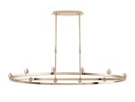 Giuseppe French Gold 10 Light Oval G9 Universal Cartwheel Telescopic Light (FRAME ONLY), For A Vast Range Of Glass Shades