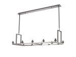 Giuseppe Polished Chrome 10 Light Rectangle G9 Universal Linear Telescopic Light (FRAME ONLY), For A Vast Range Of Glass Shades