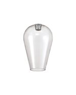 Giuseppe 12x18cm Pear Shaped Glass Shade (AF), Clear
