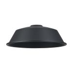Giuseppe 18x6cm Lampshade With Angled Sides (MC) Satin Black/Satin Black Metal Shade