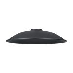 Giuseppe 18x4cm Shallow Dome Round (ME) Satin Black/Satin Black Metal Shade