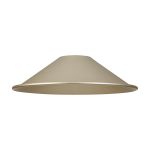 Giuseppe 18x4.8cm Shallow Cone (MF) Satin Beige Metal Shade