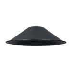 Giuseppe 18x4.8cm Shallow Cone (MF) Satin Black/Satin Black Painted Metal Shade