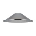 Giuseppe 18x4.8cm Shallow Cone (MF) Polished Chrome/Silver Painted Metal Shade