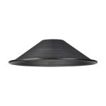 Giuseppe 18x4.8cm Shallow Cone (MF) Pewter/Light Pewter Painted Metal Shade