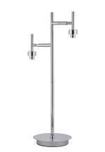 Giuseppe Polished Chrome 2 Light G9 Reader Table Lamp Without Shade, For A Vast Range Of Glass Shades (Up To 200g)