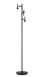 Giuseppe Satin Black 3 Light G9 Floor Lamp Without Shade, For A Vast Range Of Glass Shades (Up To 200g)