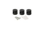Briciole Metal Wall/Ceiling Universal Cable Clamp For Fabric Cables, Matt Black (3 Pack)