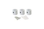 Briciole Metal Wall/Ceiling Universal Cable Clamp For Fabric Cables, Matt White (3 Pack)