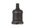 Briciole 5cm Metal Lampholder Kit, Aged Pewter, E27 c/w Cable Clamp, NOT Suitable For Shades & Cages