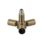 Briciole 1 to 3 E27 Converter Antique Brass Lampholders