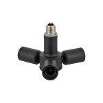 Briciole 1 to 3 E27 Converter Satin Black Lampholders