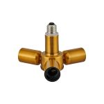 Briciole 1 to 3 E27 Converter Gilt Bronze Lampholders