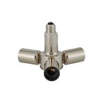 Briciole 1 to 3 E27 Converter Polished Nickel Lampholders
