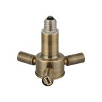 Briciole 1 to 3 E27 To G9 Converter Antique Brass Lampholders