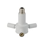 Briciole 1 to 3 E27 To G9 Converter Matt White Lampholders