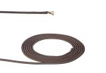Briciole 1m Grey Braided 3 Core 0.75mm Cable VDE Approved (qty ordered will be supplied as one continuous length)