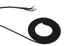 Briciole 1m Black Braided Twisted 3 Core 0.75mm Cable VDE Approved (qty ordered will be supplied as one continuous length)