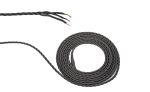 Briciole 1m Grey Braided Twisted 3 Core 0.75mm Cable VDE Approved (qty ordered will be supplied as one continuous length)