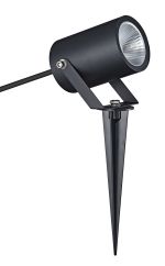 Quebec Spike/Wall Light, 10W LED, 3000K, 1100lm, IP65, Black, 3yrs Warranty